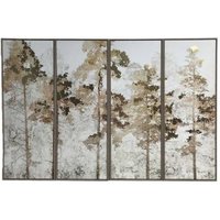 Product photograph of Libra Foil Trees Framed Wall Art Set Of Four from Choice Furniture Superstore