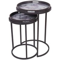 Product photograph of Libra Laura Ashley Linlithgow Set Of 2 Side Tray Tables from Choice Furniture Superstore