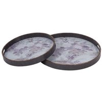 Product photograph of Libra Laura Ashley Linlithgow Set Of 2 Trays from Choice Furniture Superstore