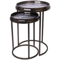 Product photograph of Libra Laura Ashley Tidworth Set Of 2 Side Tray Tables from Choice Furniture Superstore
