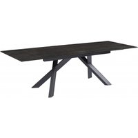 Product photograph of Derby Dark Grey Ceramic 6 Seater Extending Dining Table from Choice Furniture Superstore