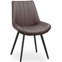 Product photograph of 2 X Malmo Grey Faux Leather Dining Chair from Choice Furniture Superstore
