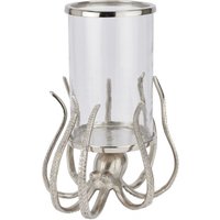Product photograph of Large Silver Octopus Candle Hurricane Lantern from Choice Furniture Superstore