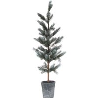 Product photograph of Christmas Fir Tree In Stone Pot from Choice Furniture Superstore