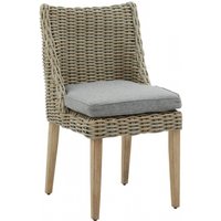 Product photograph of 2 X Capri Rattan Outdoor Round Dining Chair from Choice Furniture Superstore