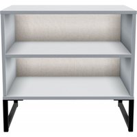Product photograph of Diego Grey Midi Bedside Table from Choice Furniture Superstore