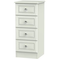 Product photograph of Crystal Cashmere 4 Drawer Narrow Chest from Choice Furniture Superstore