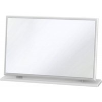Product photograph of Crystal White Large Dressing Mirror from Choice Furniture Superstore