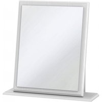 Product photograph of Crystal White Small Dressing Mirror from Choice Furniture Superstore