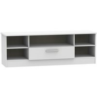 Product photograph of Knightsbridge Grey 145cm Wide Tv Unit from Choice Furniture Superstore