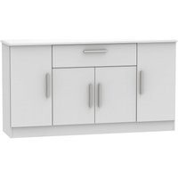Product photograph of Knightsbridge Grey Wide Sideboard - 4 Doors from Choice Furniture Superstore