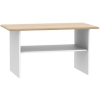 Product photograph of Victoria White And Riviera Oak Coffee Table from Choice Furniture Superstore
