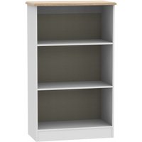 Product photograph of Victoria Grey And Riviera Oak Bookcase from Choice Furniture Superstore