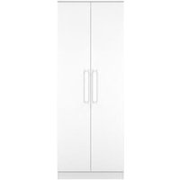 Product photograph of Worcester White 2 Door Plain Tall Wardrobe from Choice Furniture Superstore