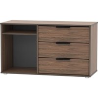 Product photograph of Hong Kong Walnut Effect 95cm Tv Unit With Glides Legs from Choice Furniture Superstore