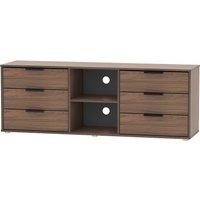 Product photograph of Hong Kong Walnut Effect 150cm Tv Unit With Glides Legs from Choice Furniture Superstore