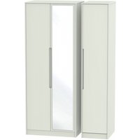 Product photograph of Monaco Cashmere 3 Door Tall Triple Wardrobe - 1 Mirror from Choice Furniture Superstore