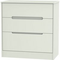 Product photograph of Monaco Cashmere Matt 3 Drawer Deep Chest from Choice Furniture Superstore