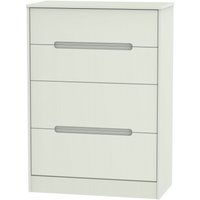 Product photograph of Monaco Cashmere Matt 4 Drawer Deep Chest from Choice Furniture Superstore