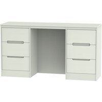 Product photograph of Monaco Cashmere 6 Drawer Double Dressing Table from Choice Furniture Superstore
