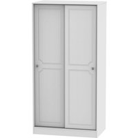 Product photograph of Pembroke White 2 Door Sliding Wardrobe from Choice Furniture Superstore