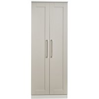 Product photograph of York Cashmere 2 Door Plain Tall Wardrobe from Choice Furniture Superstore