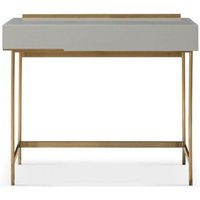 Product photograph of Alberto Grey And Brass Metal 1 Drawer Dressing Table from Choice Furniture Superstore