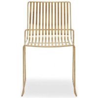 Product photograph of 2 X Finn Brass Metal Stacking Dining Chair from Choice Furniture Superstore
