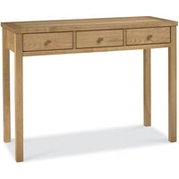 Product photograph of Bentley Designs Atlanta Oak 3 Drawer Dressing Table from Choice Furniture Superstore