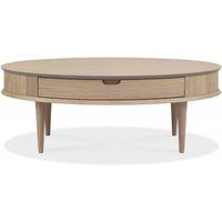 Product photograph of Bentley Designs Dansk Scandi Oak 1 Drawer Coffee Table from Choice Furniture Superstore