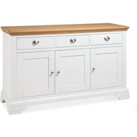 Product photograph of Bentley Designs Hampstead Two Tone Wide 3 Door Sideboard from Choice Furniture Superstore