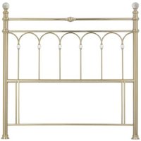 Product photograph of Bentley Designs Krystal Champagne Brass 5ft King Size Headboard from Choice Furniture Superstore