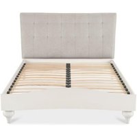 Product photograph of Bentley Designs Montreux Soft Grey And Pebble Grey Fabric 5ft King Size Bed from Choice Furniture Superstore