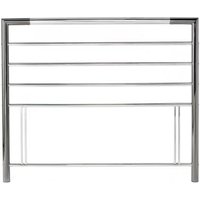 Product photograph of Bentley Designs Urban Shiny Nickel And Nickel 4ft 6in Double Headboard from Choice Furniture Superstore