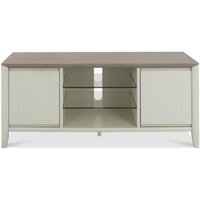 Product photograph of Bentley Designs Bergen Grey Washed Oak And Soft Grey Entertainment Unit 43in Plasma from Choice Furniture Superstore