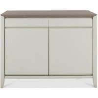 Product photograph of Bentley Designs Bergen Grey Washed Oak And Soft Grey Narrow 2 Drawer Sideboard from Choice Furniture Superstore