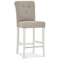 Product photograph of 2 X Bentley Designs Montreux Soft Grey Upholstered Bar Stool - Grey Bonded Leather from Choice Furniture Superstore