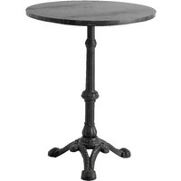 Product photograph of Nordal Cafe Black Marble Round Side Table from Choice Furniture Superstore