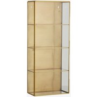 Product photograph of Nordal Ada Gold Metal Wall Display Cabinet from Choice Furniture Superstore