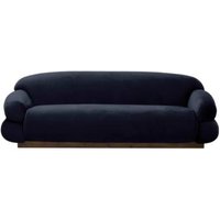 Product photograph of Nordal Sof Dark Blue Fabric 3 Seater Sofa from Choice Furniture Superstore