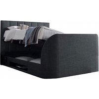 Product photograph of Kaydian Medway Grey Ottoman Storage Tv Bed from Choice Furniture Superstore