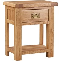 Product photograph of Kent Oak Bedside Table from Choice Furniture Superstore