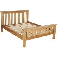 Product photograph of Kent Oak High Foot End Bed from Choice Furniture Superstore