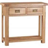 Product photograph of Kent Oak Large Console Table from Choice Furniture Superstore