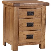 Product photograph of Originals Rustic Oak Bedside Cabinet from Choice Furniture Superstore