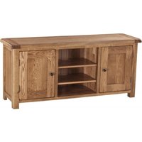 Product photograph of Originals Rustic Oak Large Tv Unit from Choice Furniture Superstore