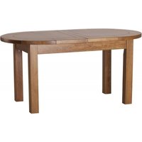 Product photograph of Originals Rustic Oak Oval 6 Seater Extending Dining Table from Choice Furniture Superstore