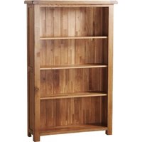 Product photograph of Originals Rustic Oak Wide Bookcase from Choice Furniture Superstore