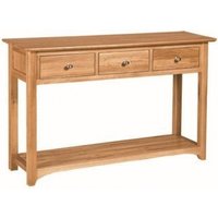 Product photograph of Shaker Oak Large Console Table from Choice Furniture Superstore