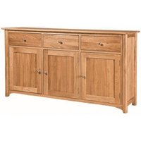 Product photograph of Shaker Oak Sideboard from Choice Furniture Superstore